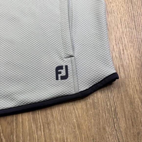 FootJoy Tempo Series Mens Blue Full Zip Mixed Texture Chill-Out Hoodie Size L - Picture 6 of 16